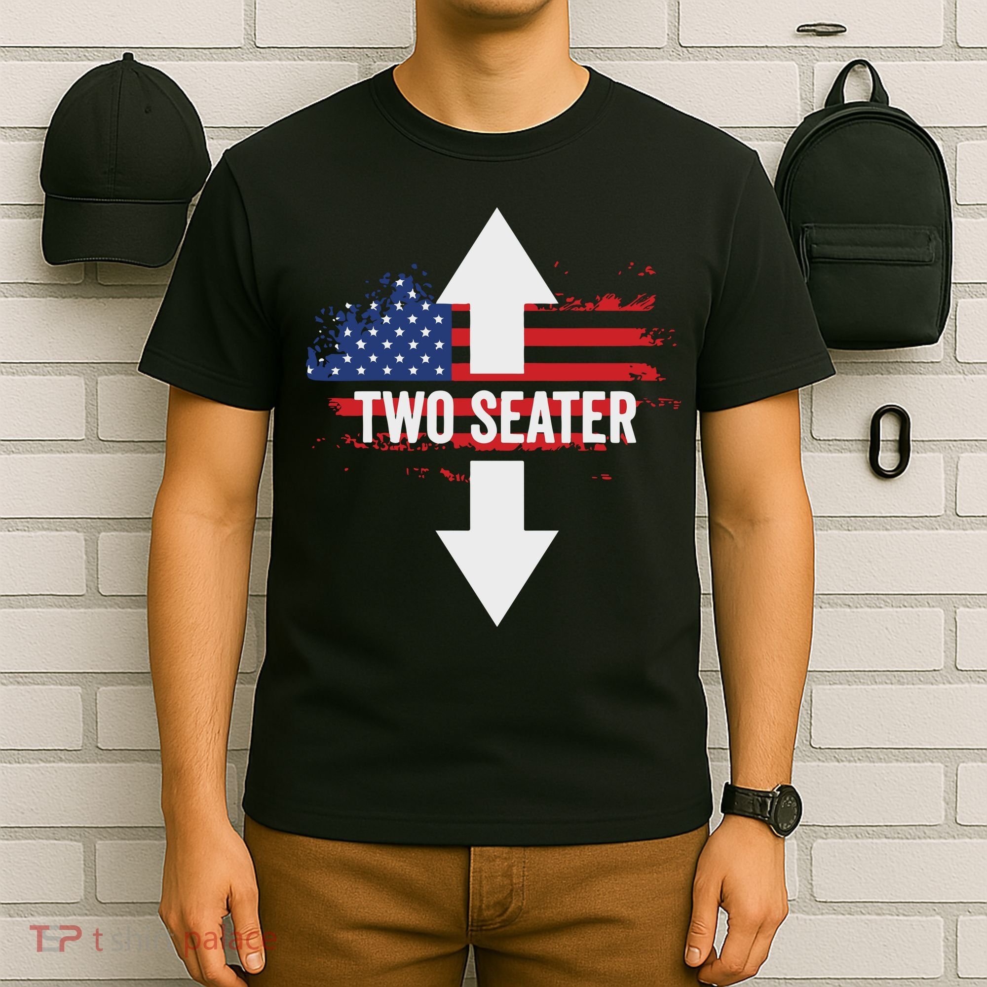 Funny 4th Of July Dirty Two Seater T-Shirt