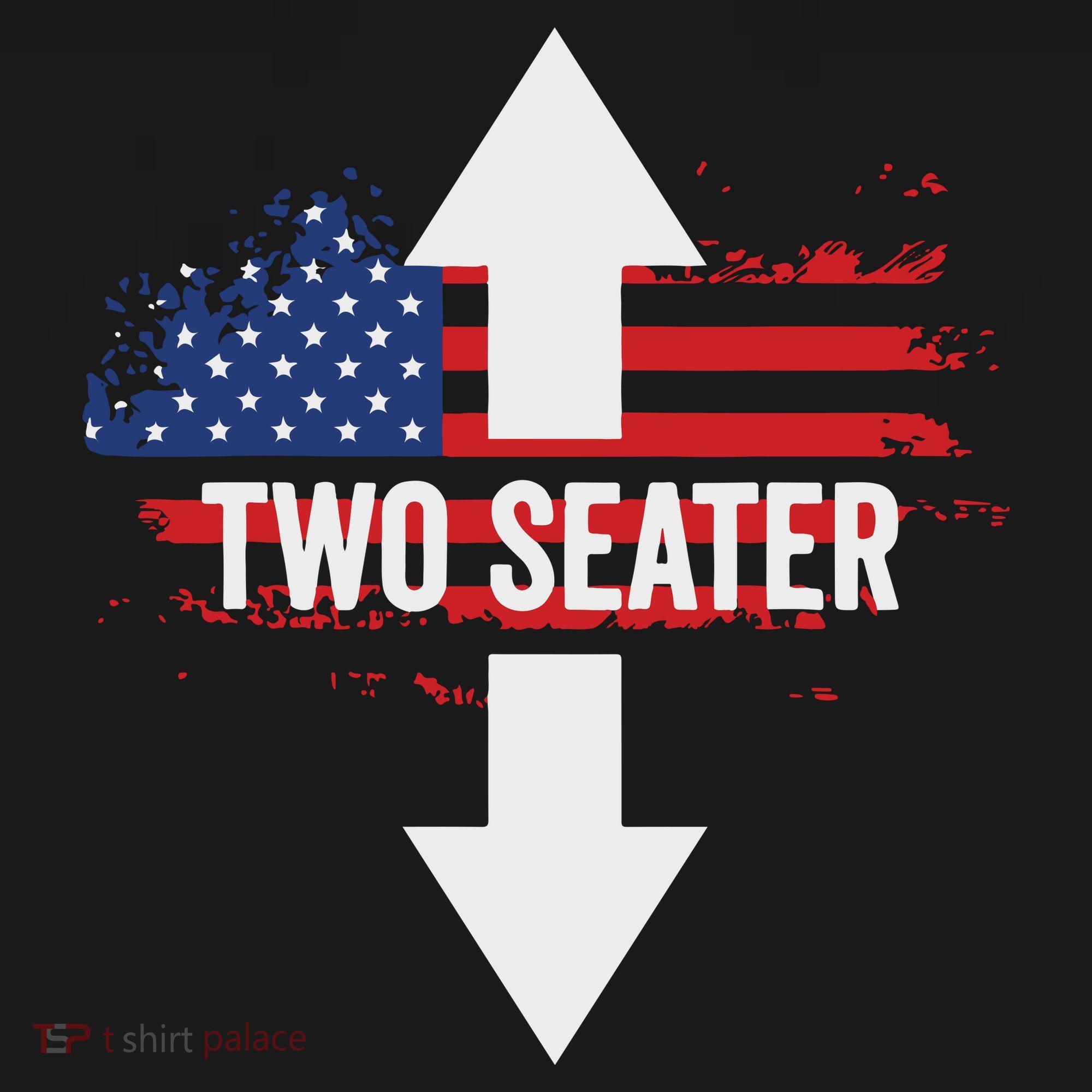 Funny 4th Of July Dirty Two Seater T-Shirt