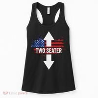 Funny 4th Of July Dirty Two Seater Women's Tank Top thumb 0