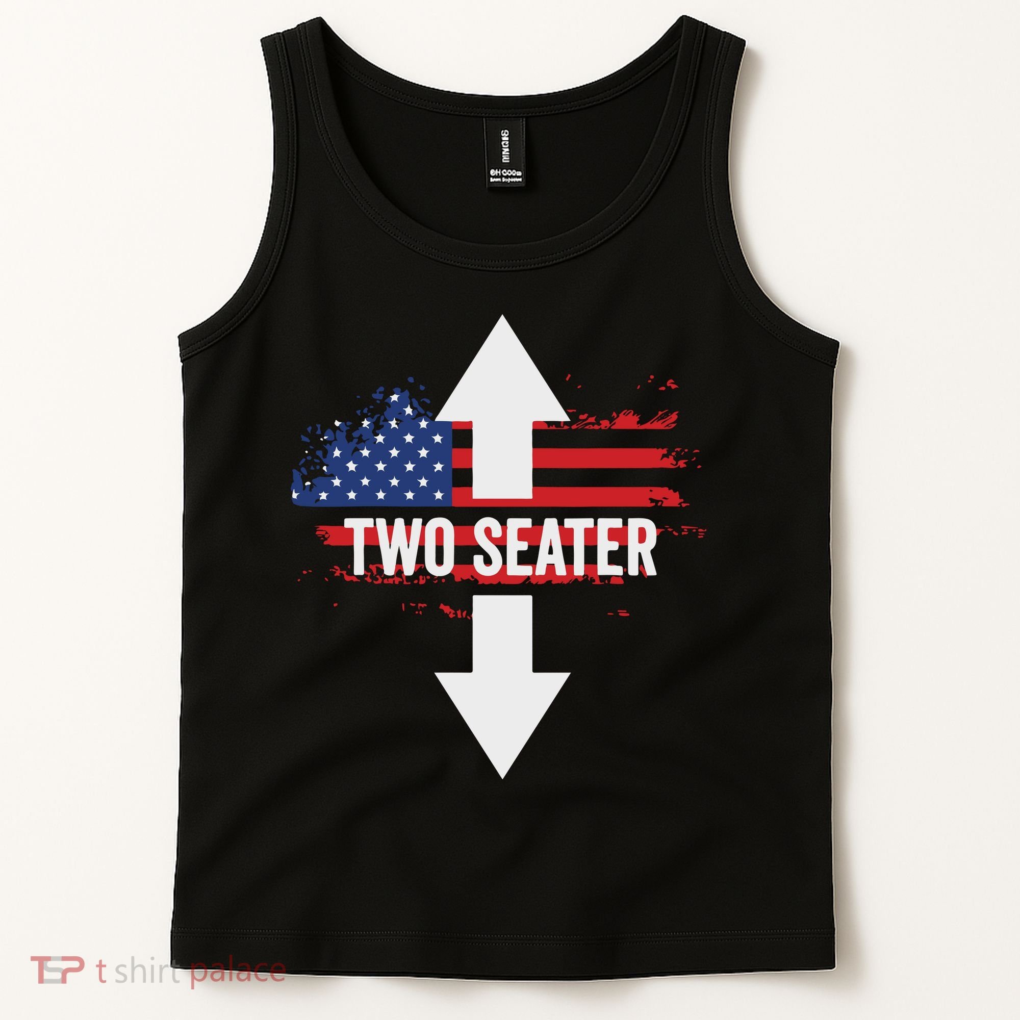 Funny 4th Of July Dirty Two Seater Tank Top