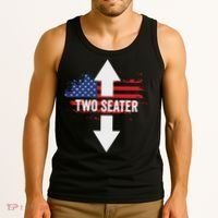 Funny 4th Of July Dirty Two Seater Tank Top thumb 3
