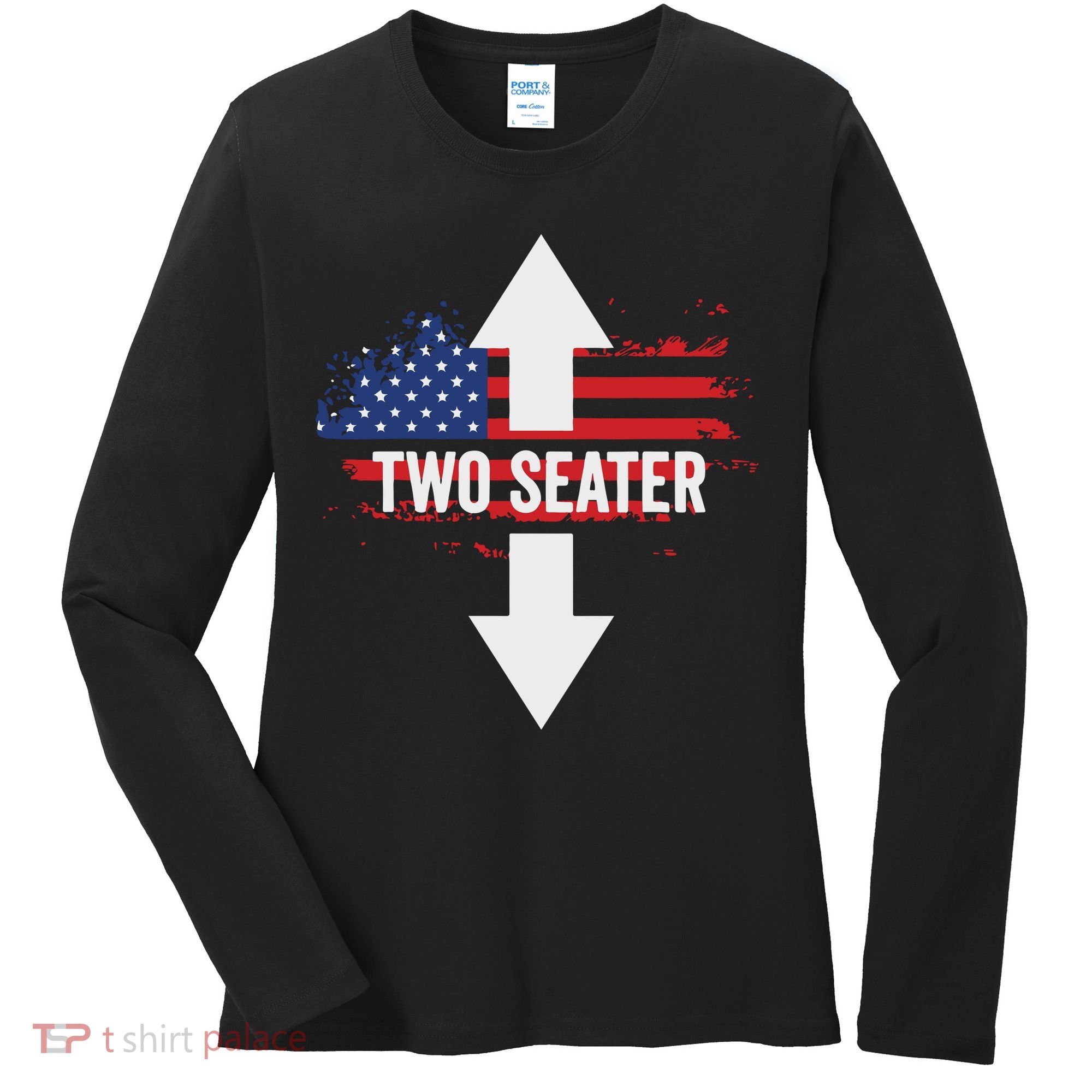 Funny 4th Of July Dirty Two Seater Women's Long Sleeve Shirt