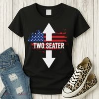 Funny 4th Of July Dirty Two Seater Women's T-Shirt thumb 3