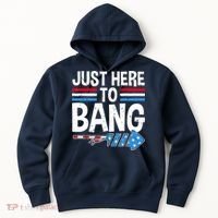 Funny 4th Of July Just Here to Bang Fireworks Hoodie thumb 0