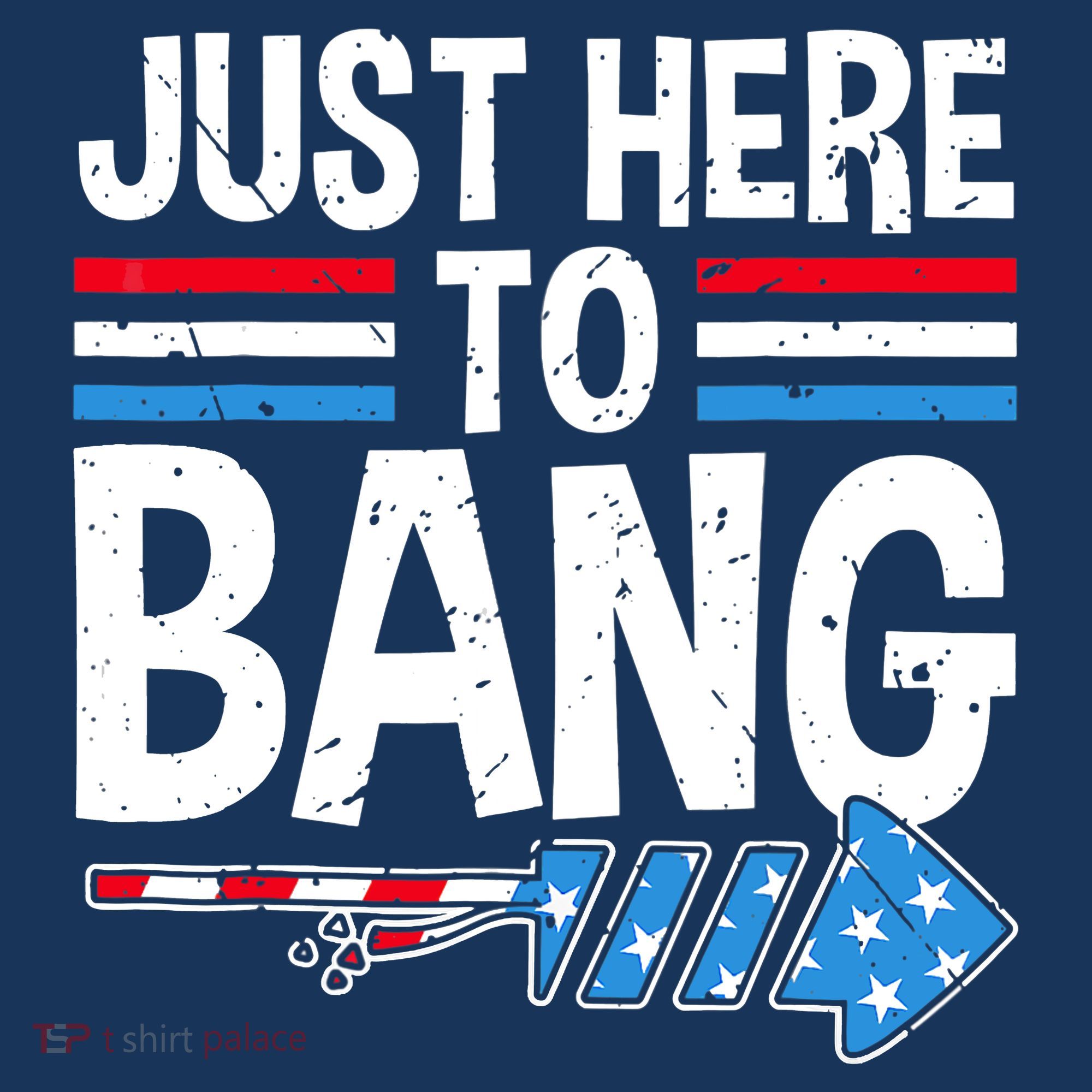Funny 4th Of July Just Here to Bang Fireworks Women's Hoodie