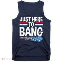 Funny 4th Of July Just Here to Bang Fireworks Tank Top thumb 0