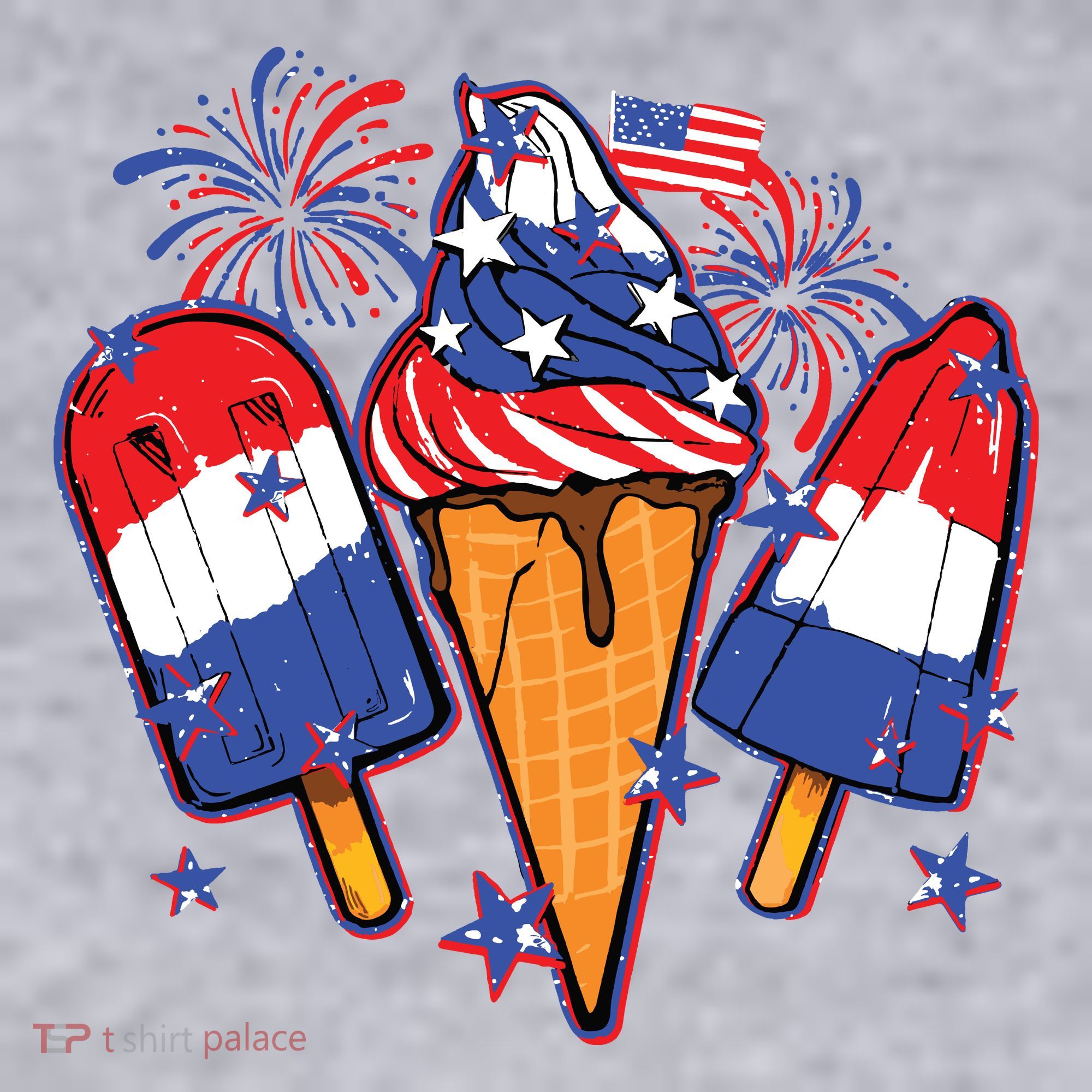 Funny 4th Of July Patriotic Popsicle Women's Sweatshirt