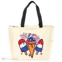 Funny 4th Of July Patriotic Popsicle Tote Bag thumb 0