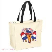 Funny 4th Of July Patriotic Popsicle Tote Bag thumb 2
