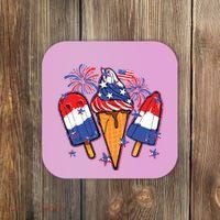 Funny 4th Of July Patriotic Popsicle Coaster thumb 0