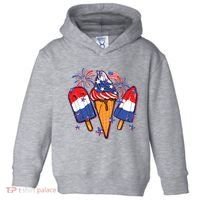 Funny 4th Of July Patriotic Popsicle Toddler Hoodie thumb 0
