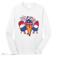 Funny 4th Of July Patriotic Popsicle Long Sleeve Shirt thumb 0