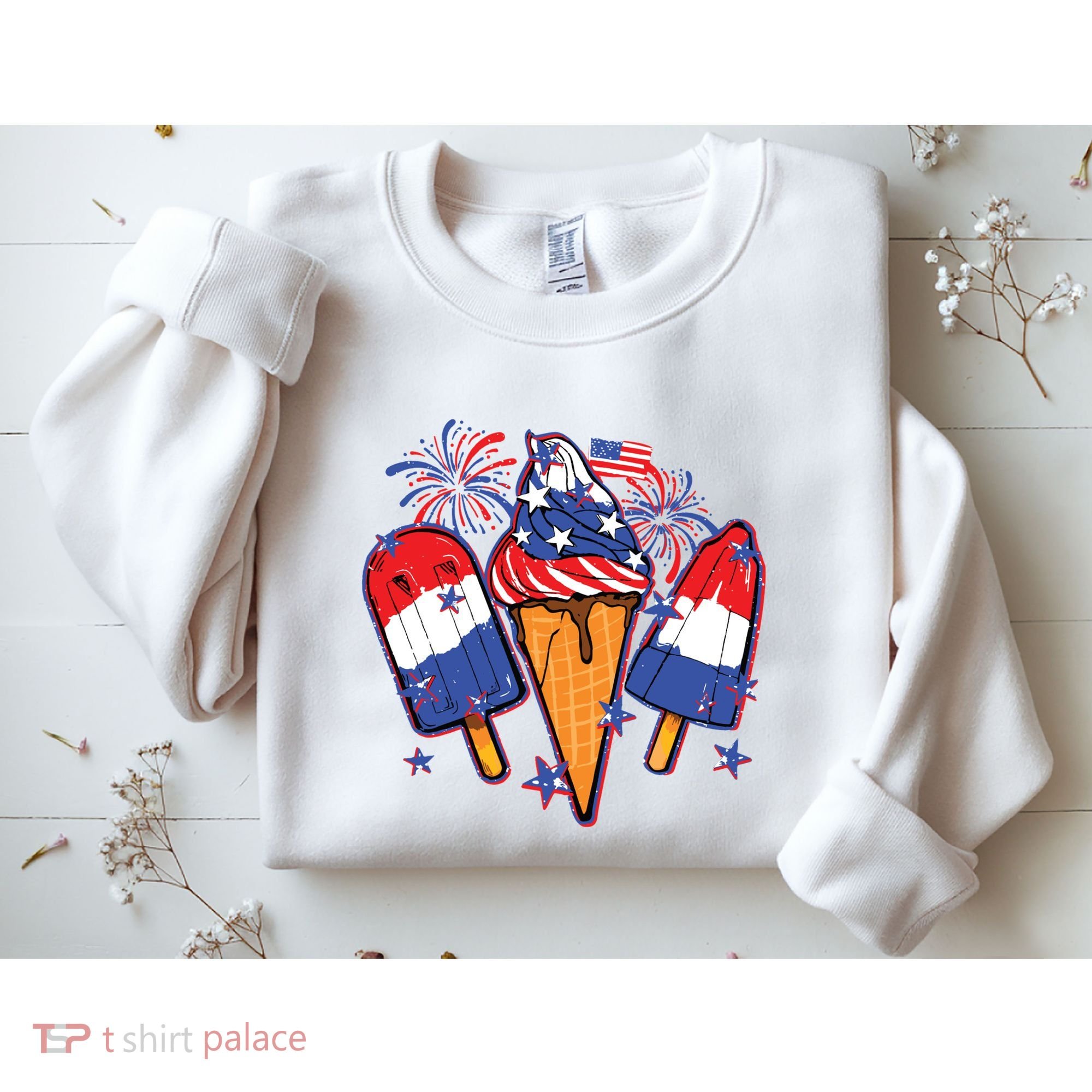 Funny 4th Of July Patriotic Popsicle Sweatshirt