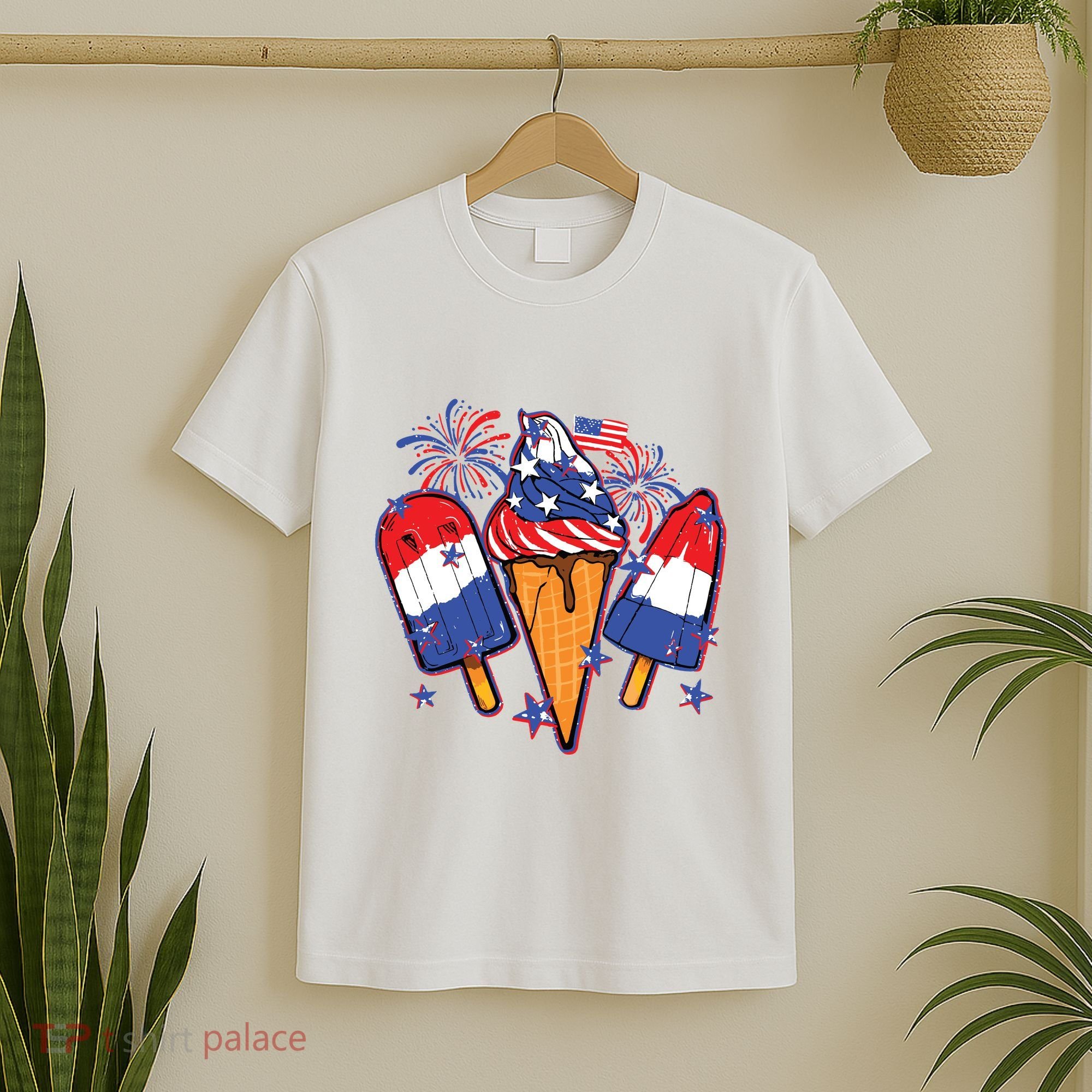 Funny 4th Of July Patriotic Popsicle T-Shirt