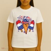 Funny 4th Of July Patriotic Popsicle T-Shirt thumb 4