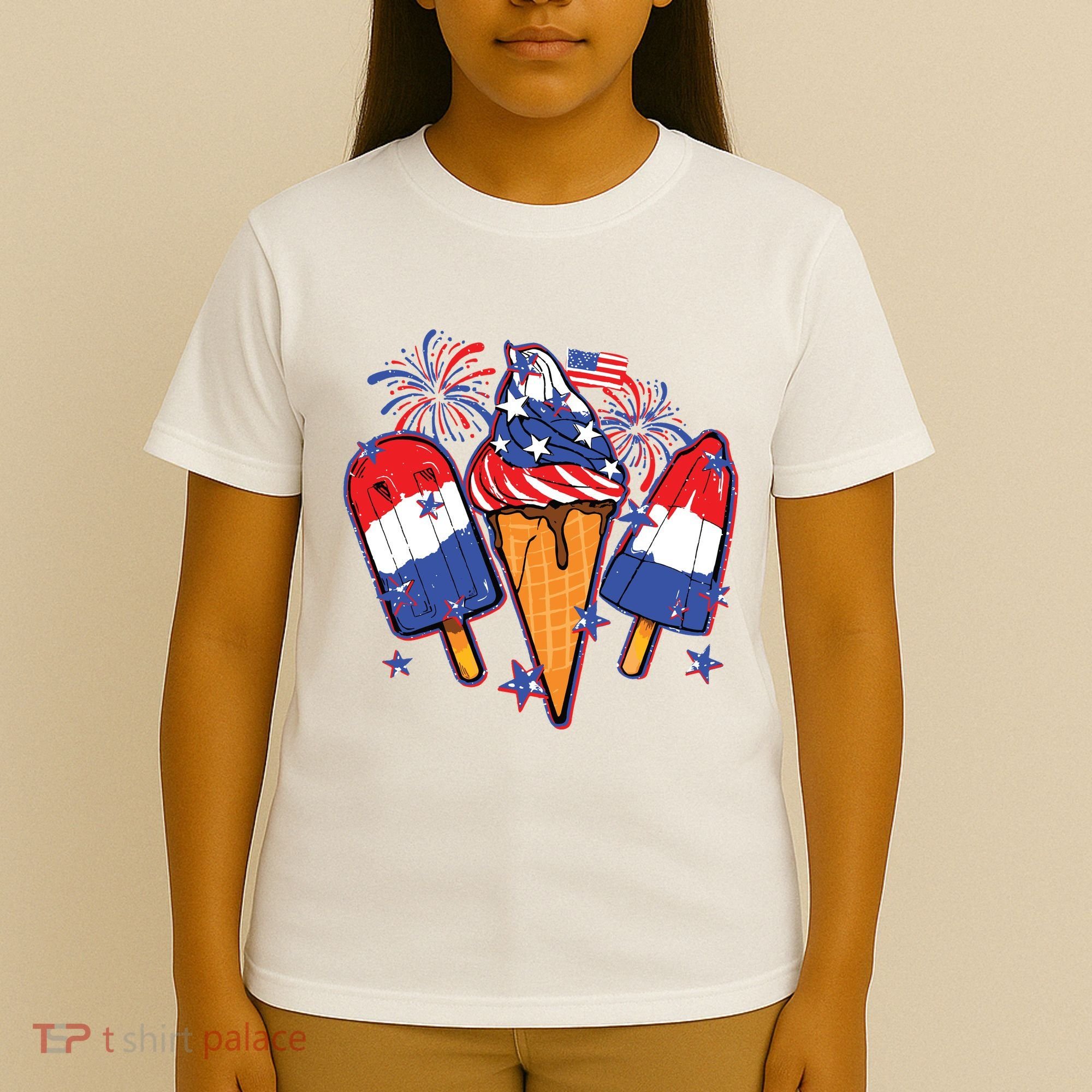 Funny 4th Of July Patriotic Popsicle T-Shirt