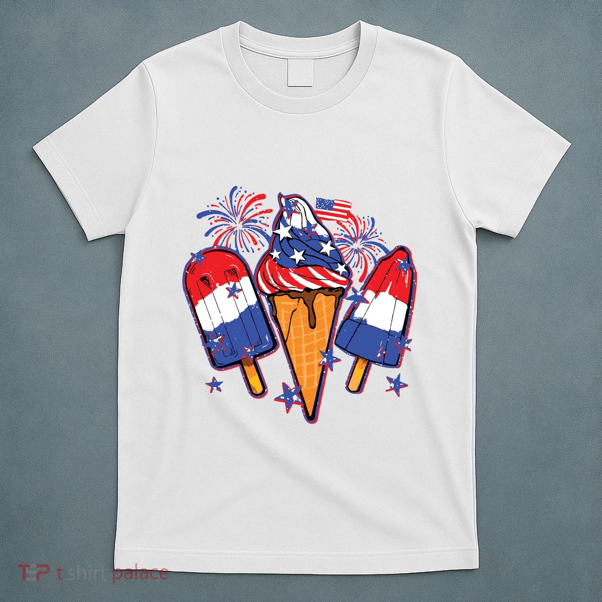 Funny 4th Of July Patriotic Popsicle T-Shirt