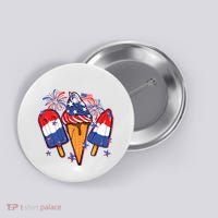 Funny 4th Of July Patriotic Popsicle Button thumb 0