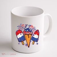 Funny 4th Of July Patriotic Popsicle Coffee Mug thumb 1