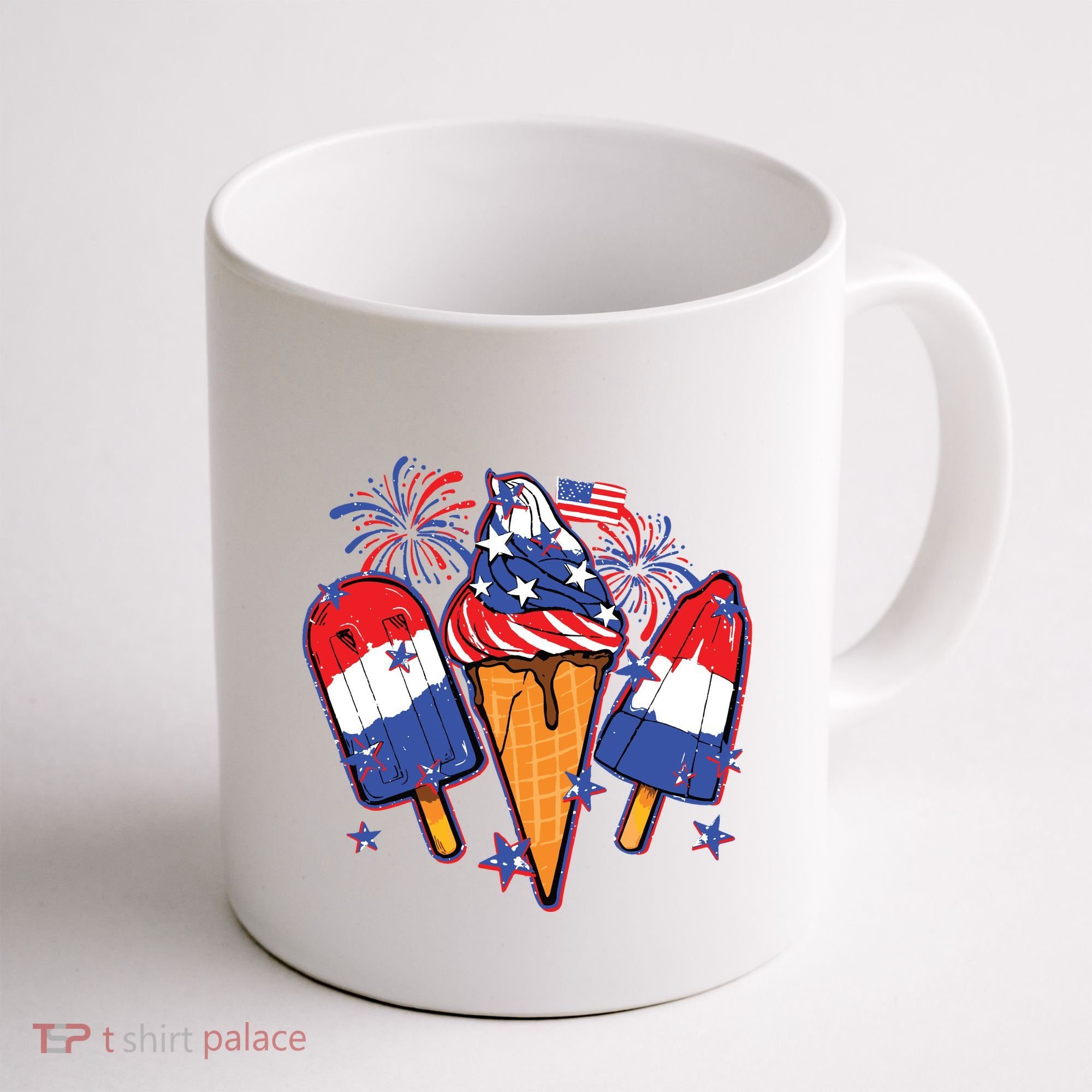 Funny 4th Of July Patriotic Popsicle Coffee Mug