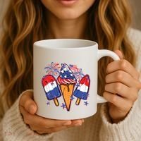 Funny 4th Of July Patriotic Popsicle Coffee Mug thumb 3