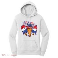 Funny 4th Of July Patriotic Popsicle Women's Hoodie thumb 0