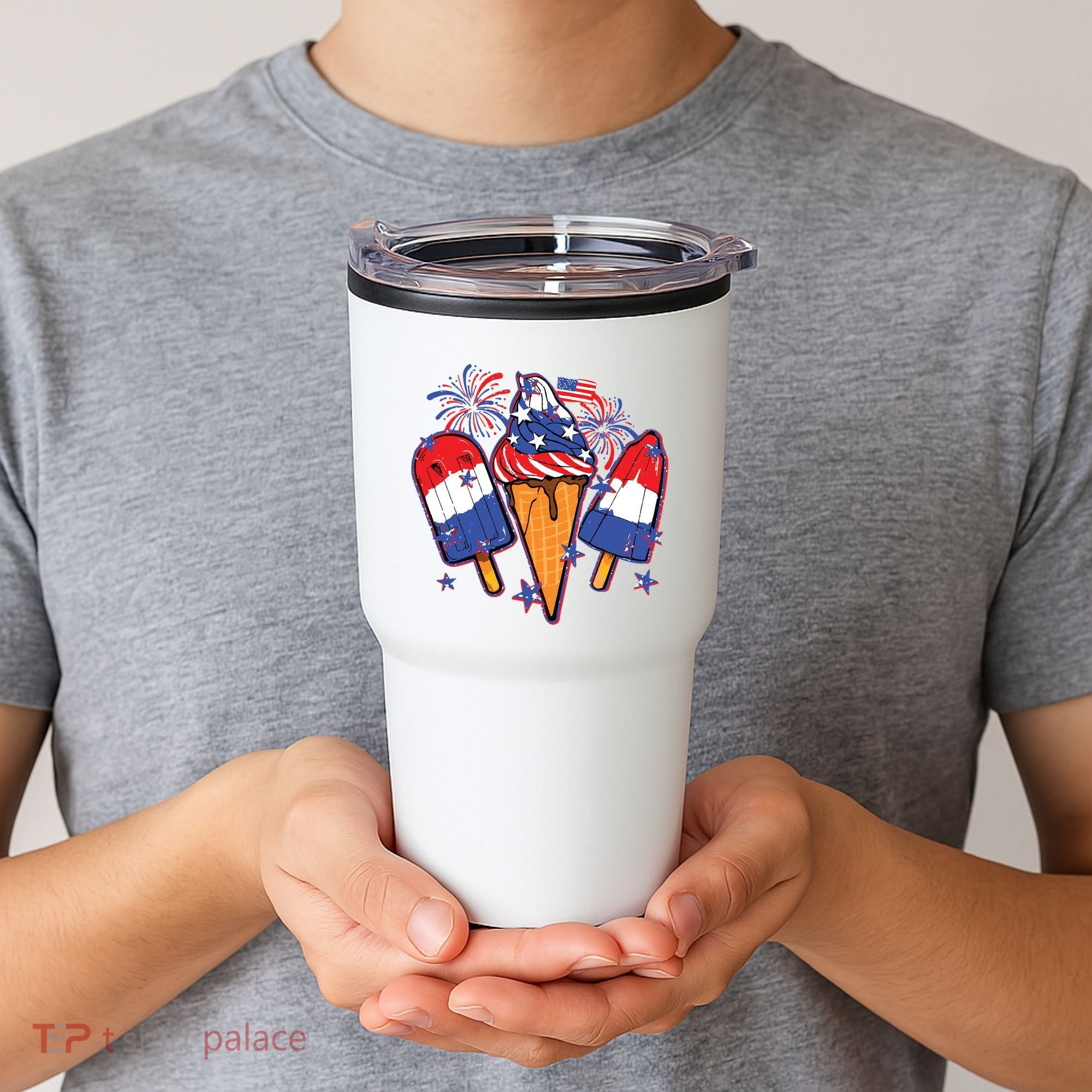 Funny 4th Of July Patriotic Popsicle Tumbler