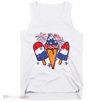 Funny 4th Of July Patriotic Popsicle Tank Top thumb 0