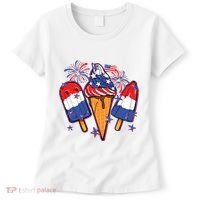 Funny 4th Of July Patriotic Popsicle Women's T-Shirt thumb 0