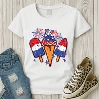 Funny 4th Of July Patriotic Popsicle Women's T-Shirt thumb 3