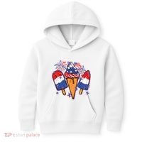 Funny 4th Of July Patriotic Popsicle Kids Hoodie thumb 0