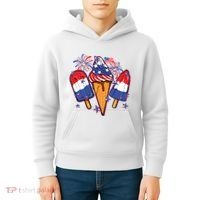 Funny 4th Of July Patriotic Popsicle Kids Hoodie thumb 4