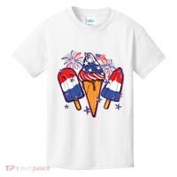 Funny 4th Of July Patriotic Popsicle Kids T-Shirt thumb 0