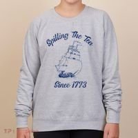 Fun 4th Of July Spilling The Tea Since 1773 History Teacher Women's Sweatshirt thumb 0