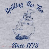 Fun 4th Of July Spilling The Tea Since 1773 History Teacher Women's Sweatshirt thumb 2