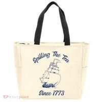 Fun 4th Of July Spilling The Tea Since 1773 History Teacher Tote Bag thumb 0