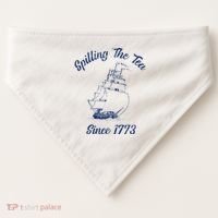 Fun 4th Of July Spilling The Tea Since 1773 History Teacher USA-Made Doggie Bandana thumb 0