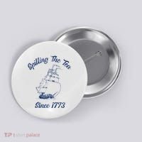 Fun 4th Of July Spilling The Tea Since 1773 History Teacher Button thumb 0