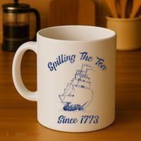Fun 4th Of July Spilling The Tea Since 1773 History Teacher Coffee Mug thumb 4