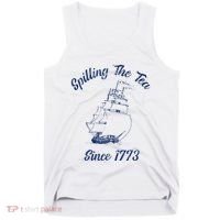 Fun 4th Of July Spilling The Tea Since 1773 History Teacher Tank Top thumb 0
