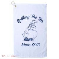 Fun 4th Of July Spilling The Tea Since 1773 History Teacher Golf Towel thumb 0