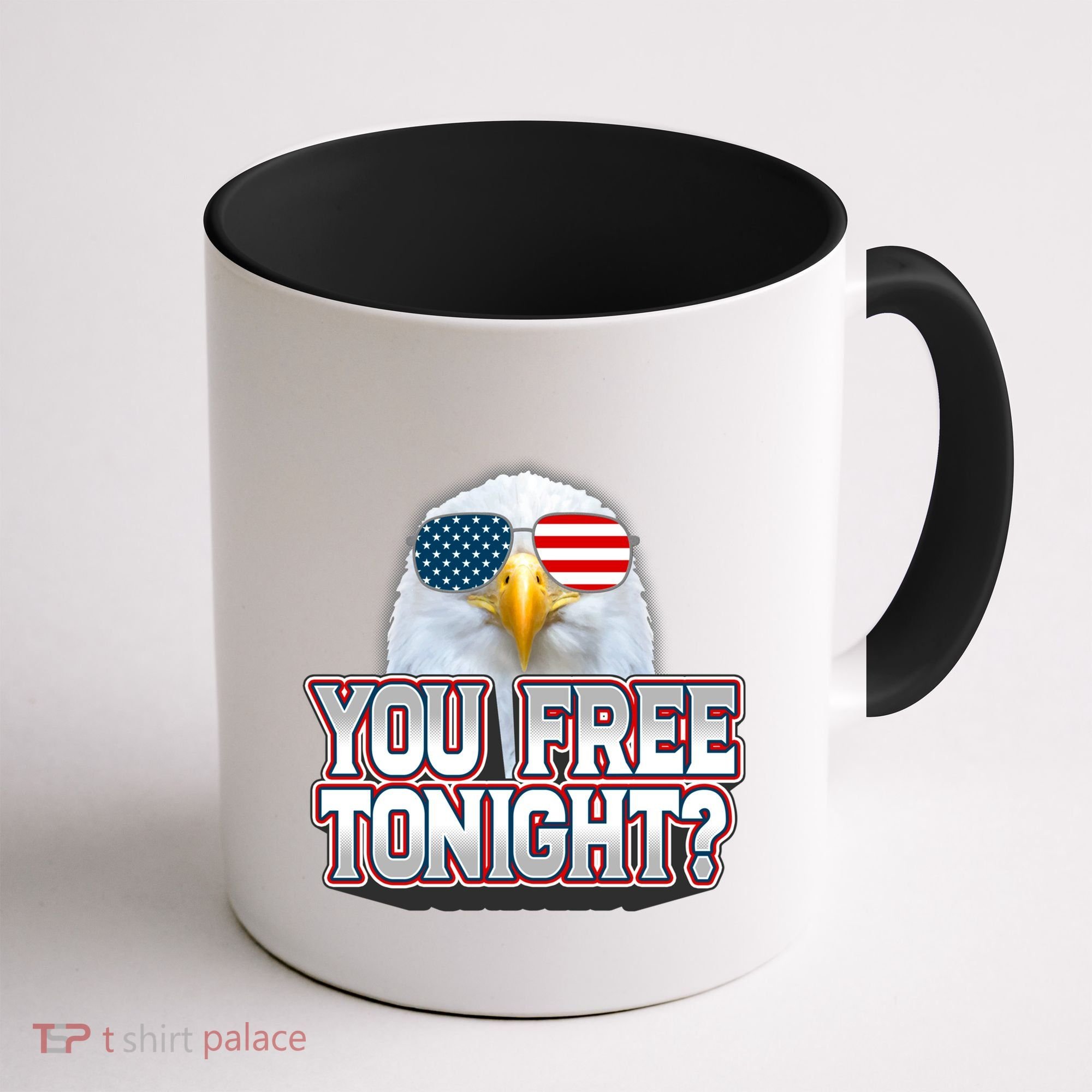 Fourth 4th Of July Bald Eagle You Free Tonight Funny Gift Coffee Mug