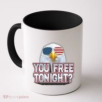 Fourth 4th Of July Bald Eagle You Free Tonight Funny Gift Coffee Mug thumb 0