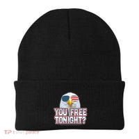 Fourth 4th Of July Bald Eagle You Free Tonight Funny Gift Beanie thumb 0