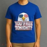 Fourth 4th Of July Bald Eagle You Free Tonight Funny Gift T-Shirt thumb 3