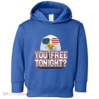 Fourth 4th Of July Bald Eagle You Free Tonight Funny Gift Toddler Hoodie thumb 0