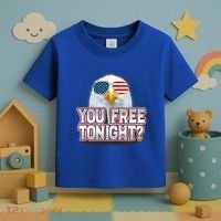 Fourth 4th Of July Bald Eagle You Free Tonight Funny Gift Toddler T-Shirt thumb 3