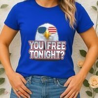 Fourth 4th Of July Bald Eagle You Free Tonight Funny Gift Women's T-Shirt thumb 2