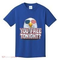 Fourth 4th Of July Bald Eagle You Free Tonight Funny Gift Kids T-Shirt thumb 0