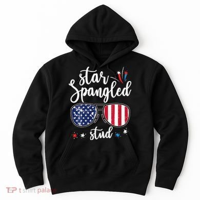funny 4th of july star spangled student Hoodie